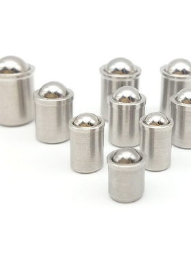 BSJT4 5 6 8不锈钢轴肩型球头柱塞 无螺纹台阶定位弹簧顶珠