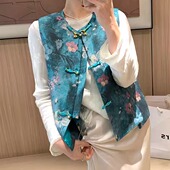 女装 上衣新中式 中国风年轻款 唐装 2025新款 国风马甲中式 轻国风春装