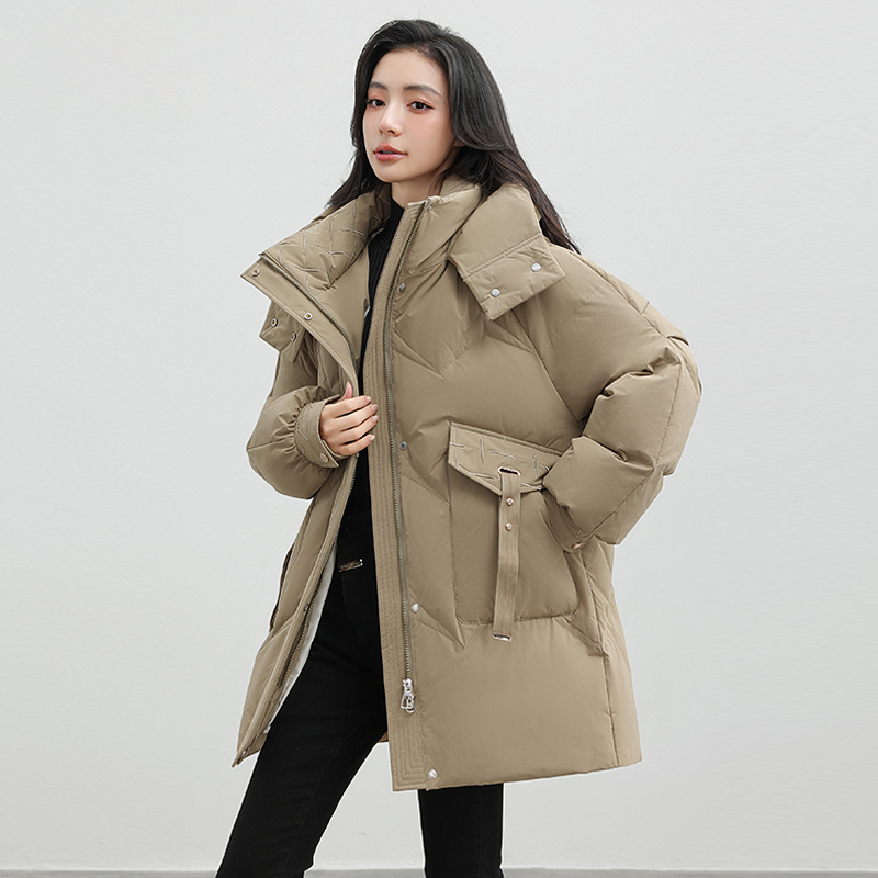 新款连帽YPUT2025宽松秋冬羽绒服