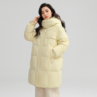 羽绒服女士中长款宽松百搭加厚鸭绒保暖外套 YHF211681G