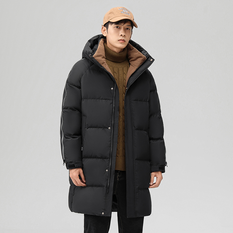 男士时尚休闲连帽羽绒服YHG111395G