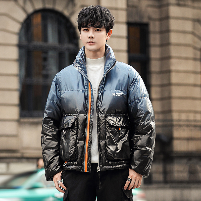 YPUT渐变立领短款休闲青年立领羽绒服 YHG111419G