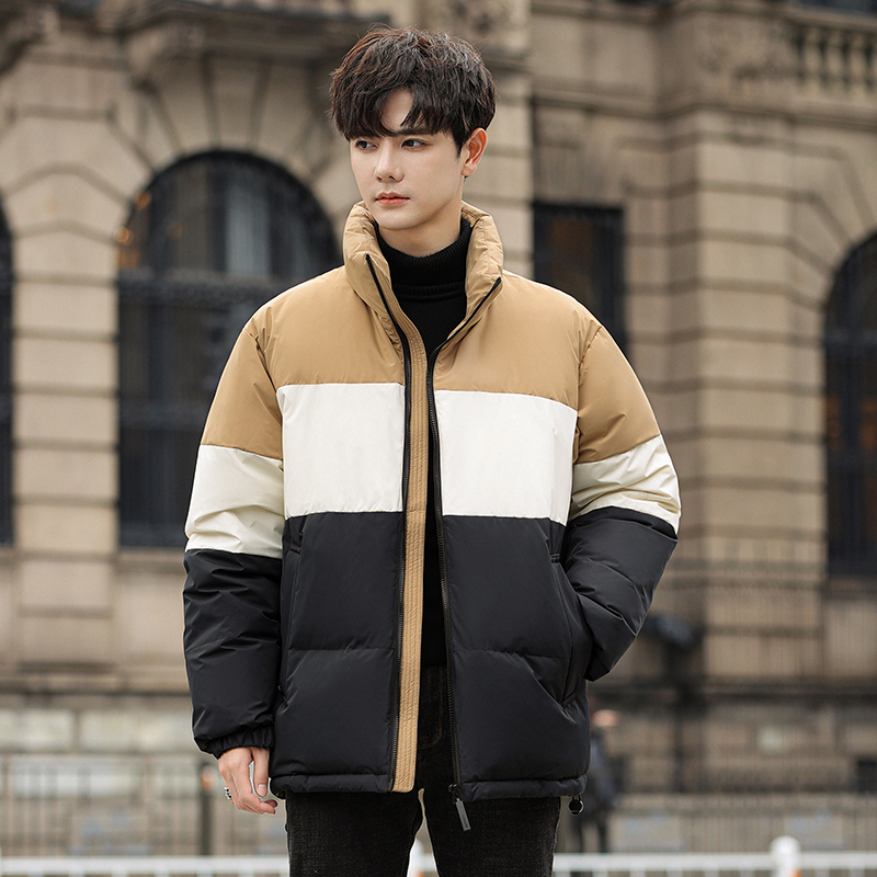 YPUT撞色拼接立领面包服羽绒服 YHG111410G