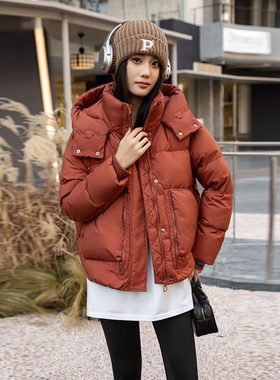 女装短款连帽休闲羽绒服 YHF211792G