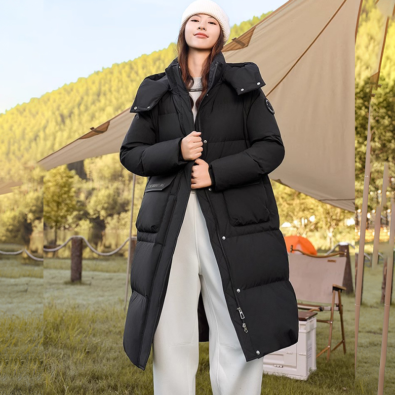 YPUT羽绒服女过膝长款保暖外套