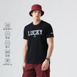 ROGUE男子运动短袖 深蹲CF防滑训练健身LUCKY力量举重T恤