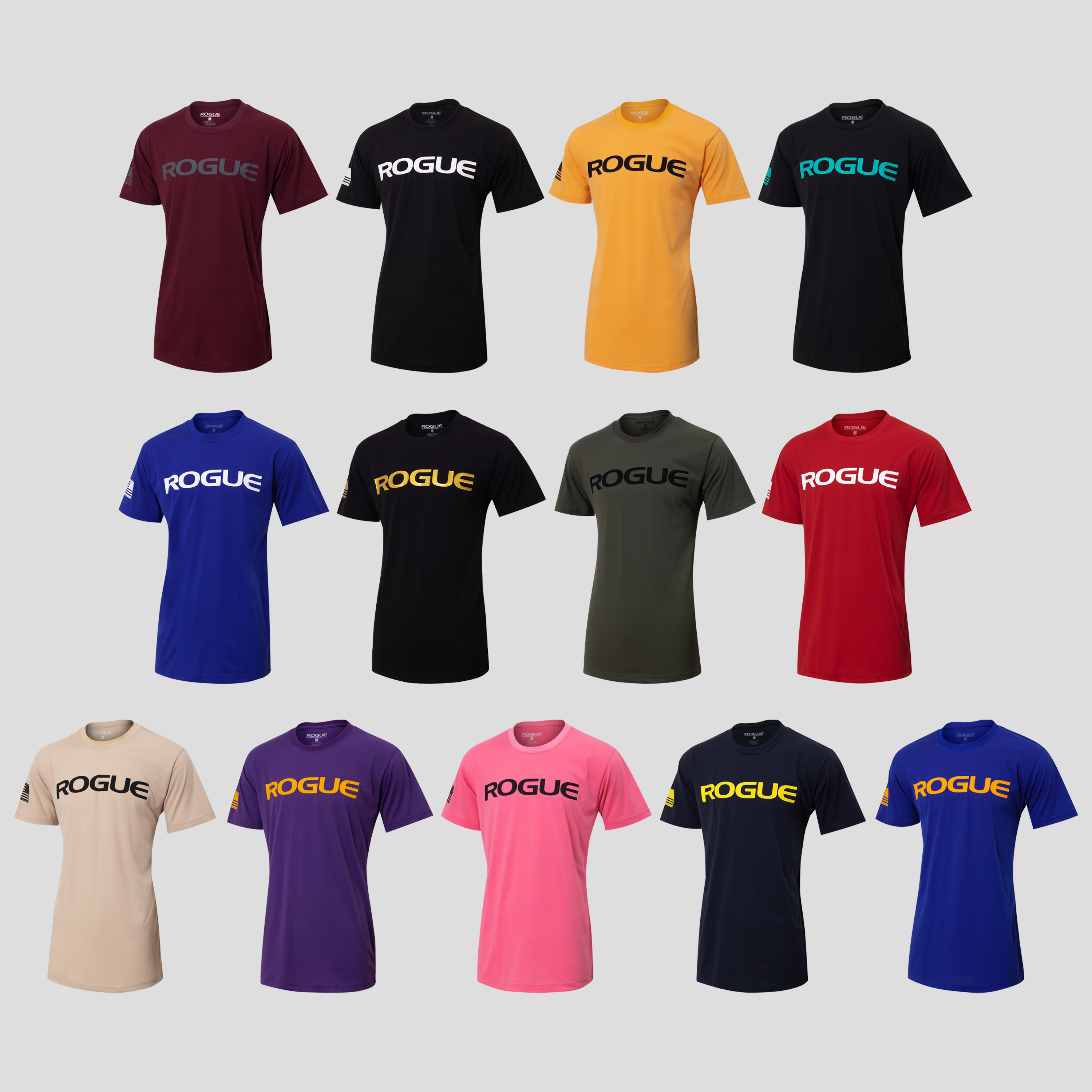 ROGUE男女同款轻薄运动短袖 CF撸铁深蹲硬拉百搭健身服,运动服/休闲服装,运动T恤,淘宝优惠券,粉丝福利购,淘宝优惠卷