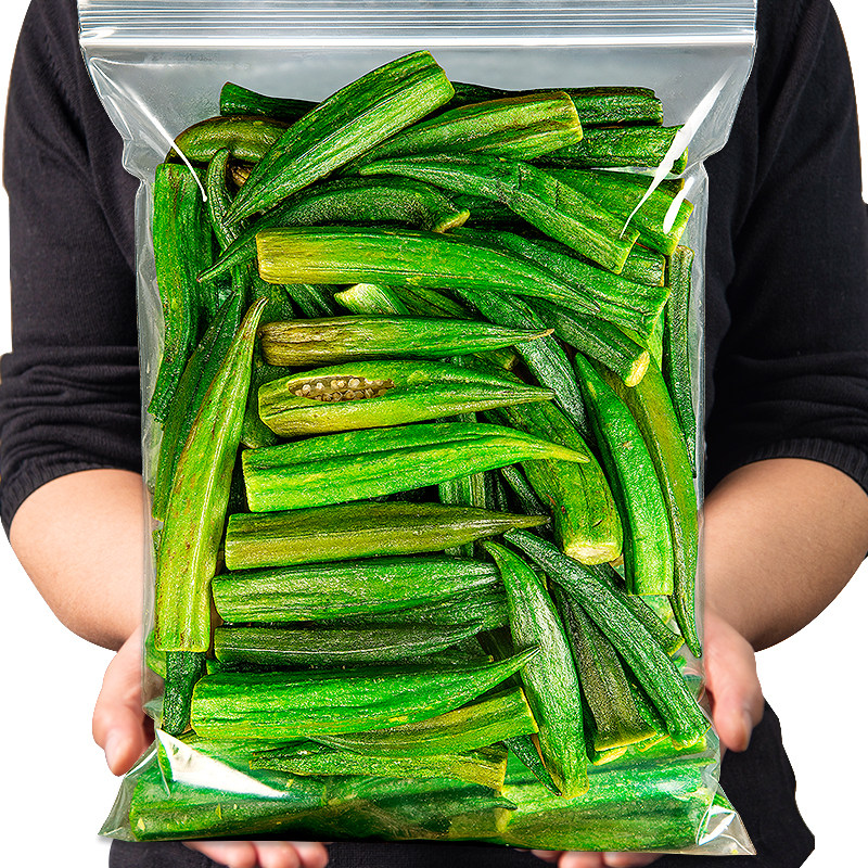黄秋葵干果蔬脆蔬菜干混合装500g冻干蔬菜脆片综合什锦秋葵脆零食