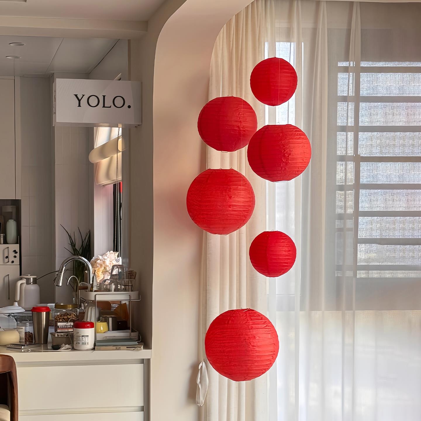 灯笼挂饰马年新氛围布置件