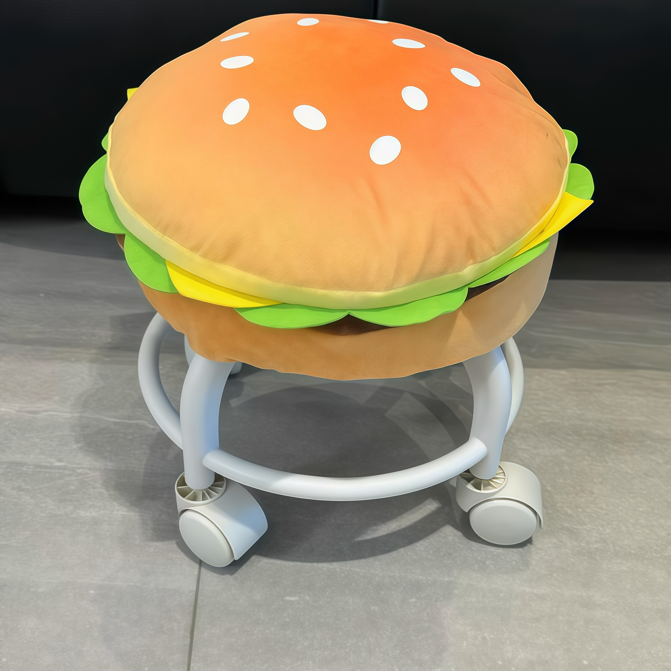 新家的100个快递万向轮小凳子静音滑轮移动家用结实椅子带轮子小