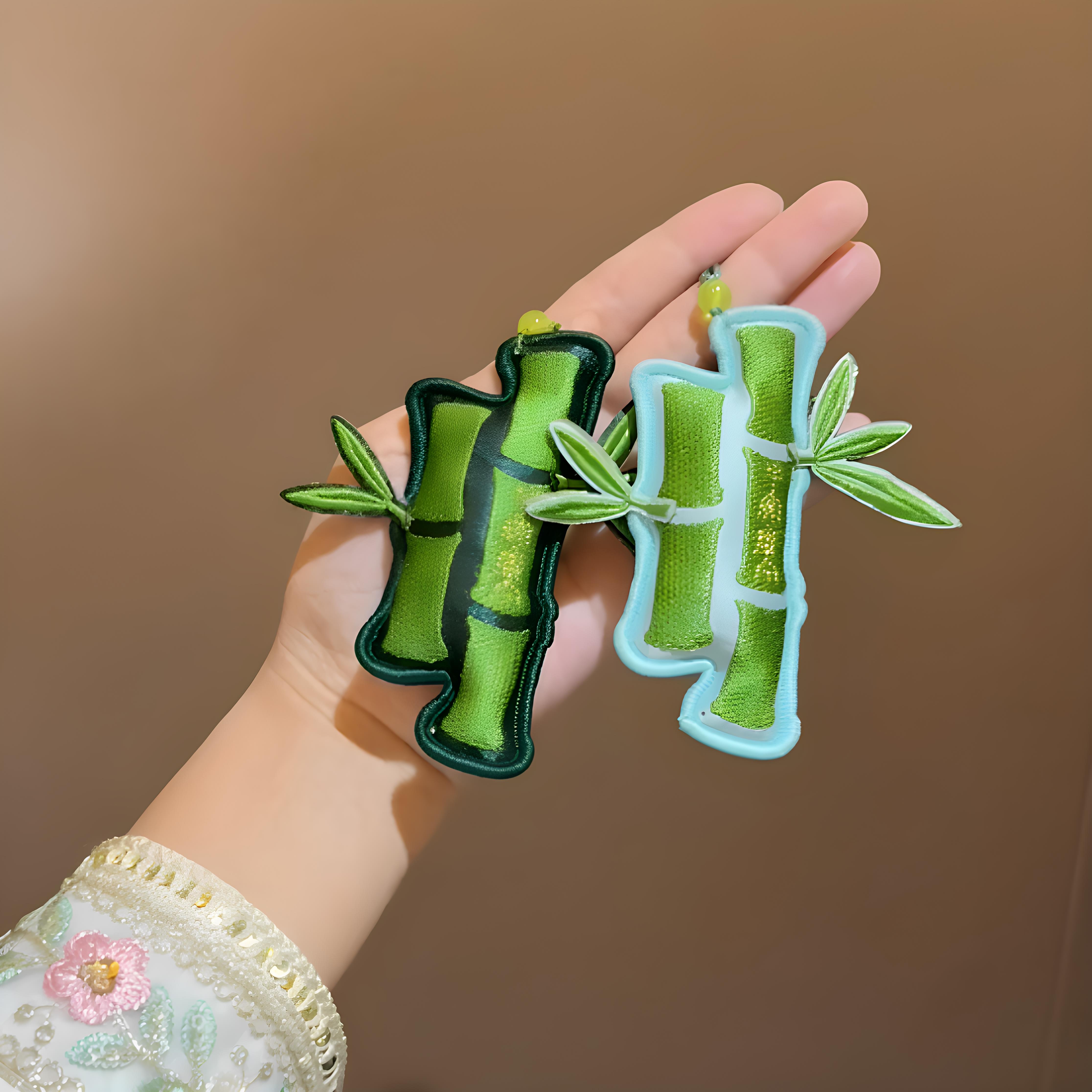 包包挂饰端午节礼物非遗刺绣竹子