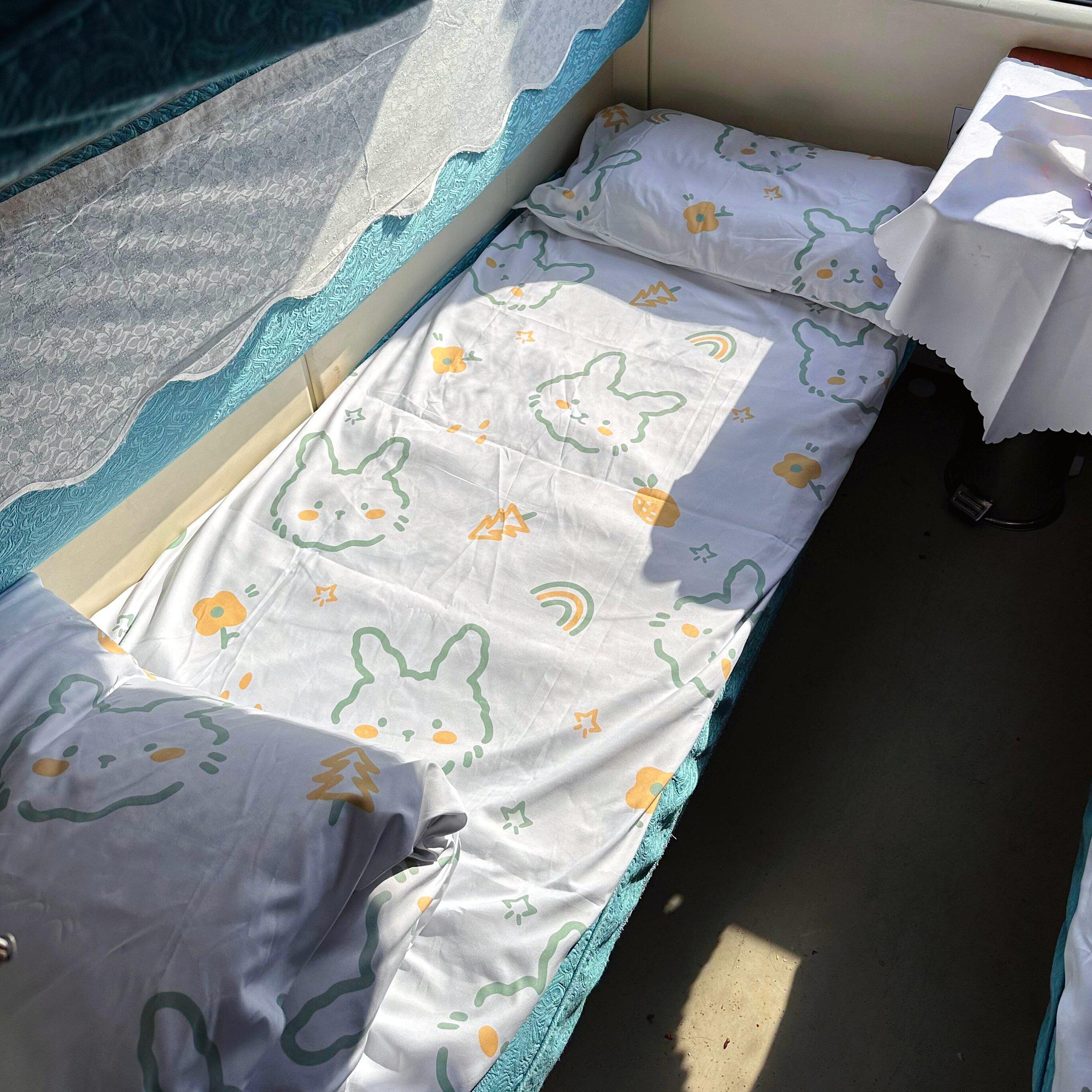床单被套火车卧铺一次性三件套加厚软卧硬卧隔脏套装旅行便携免洗