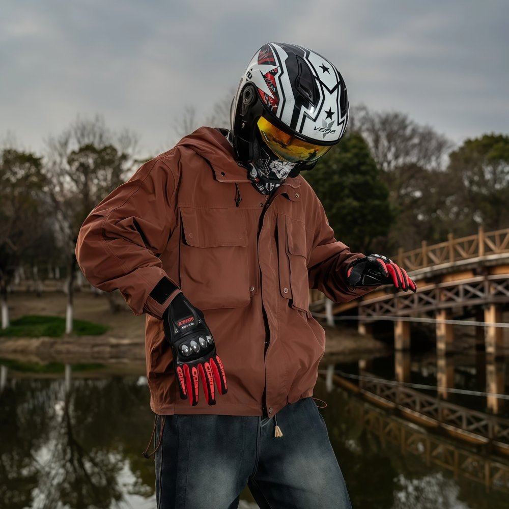 防风触屏手套女骑行手套男冬季摩托车防寒加绒保暖挡风冬天电动车