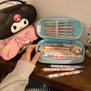 笔袋高颜值ins风库洛米美乐蒂大容量少女心文具包学生可爱笔袋