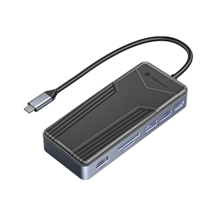 尤达大师拓展坞typec扩展坞M2固态硬盘盒usb转HDMI分线器SATA/NVMe适用于ipad/Mac苹果笔记本电脑网口转接头