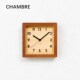 实木可挂墙桌面台钟静音时钟 日式 CHAMBRE日本原装 进口新款