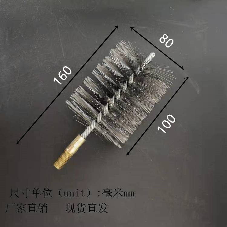 钢丝烟囱刷工业除锈去毛刺抛光液压阀体内槽深孔加工旋转相关连接