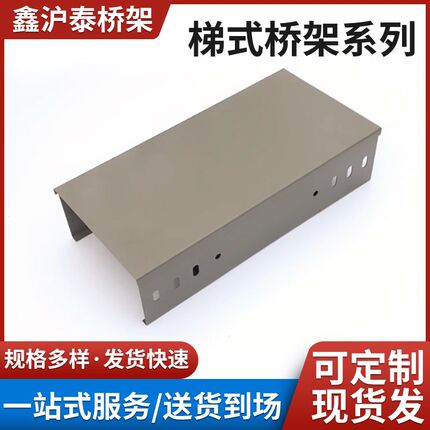 304不锈钢梯式桥架喷塑热浸锌铝合金属槽式电缆线架大跨距线槽