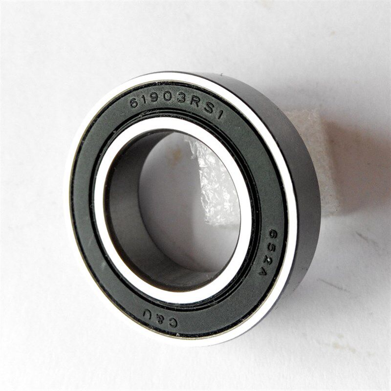 加厚薄壁深沟球轴承63801ZZ 2RS内径12mm外径21mm厚度7mm 铁/胶盖