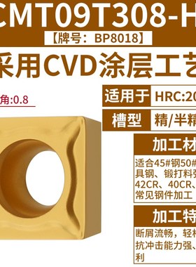 数控刀片SCMT09T304小四方型单面镗孔刀片SCMT09T308钢件不锈钢铝