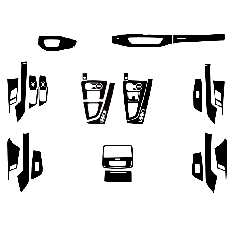 奥迪A4L中控贴膜内饰贴纸星空膜