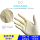 一次性防静电乳胶手套无粉橡胶麻面防滑高弹耐磨车间作业100只 包