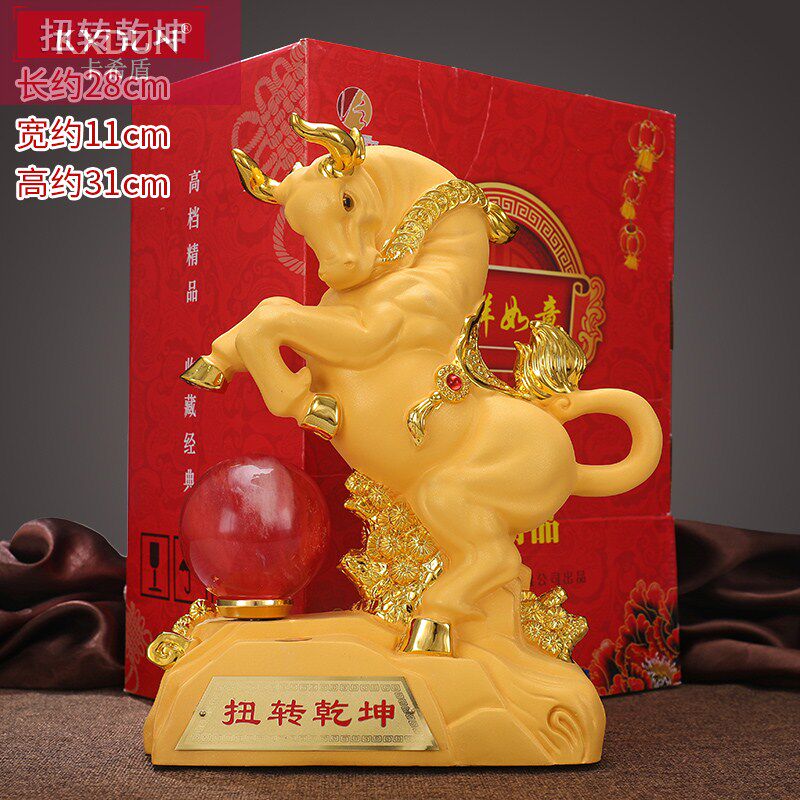 牛转乾坤摆件招财镇宅金牛2021年牛年吉祥物新年礼品家居zx0225