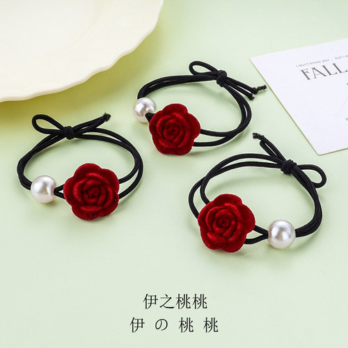 法式玫瑰复古玫瑰花发圈