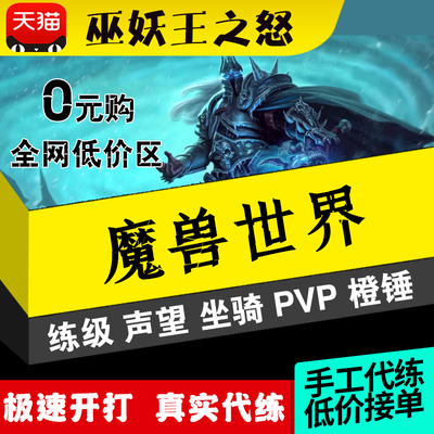 魔兽世界代练怀旧服代练升级等级练级PVP橙锤牌子5H全通魂兽1-80