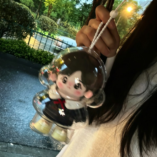 棉花娃娃防尘透明保护套~
