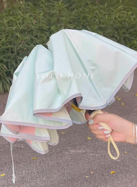 多巴胺雨伞加大加厚加固晴雨两用学生上学专用高颜值遮阳自动伞