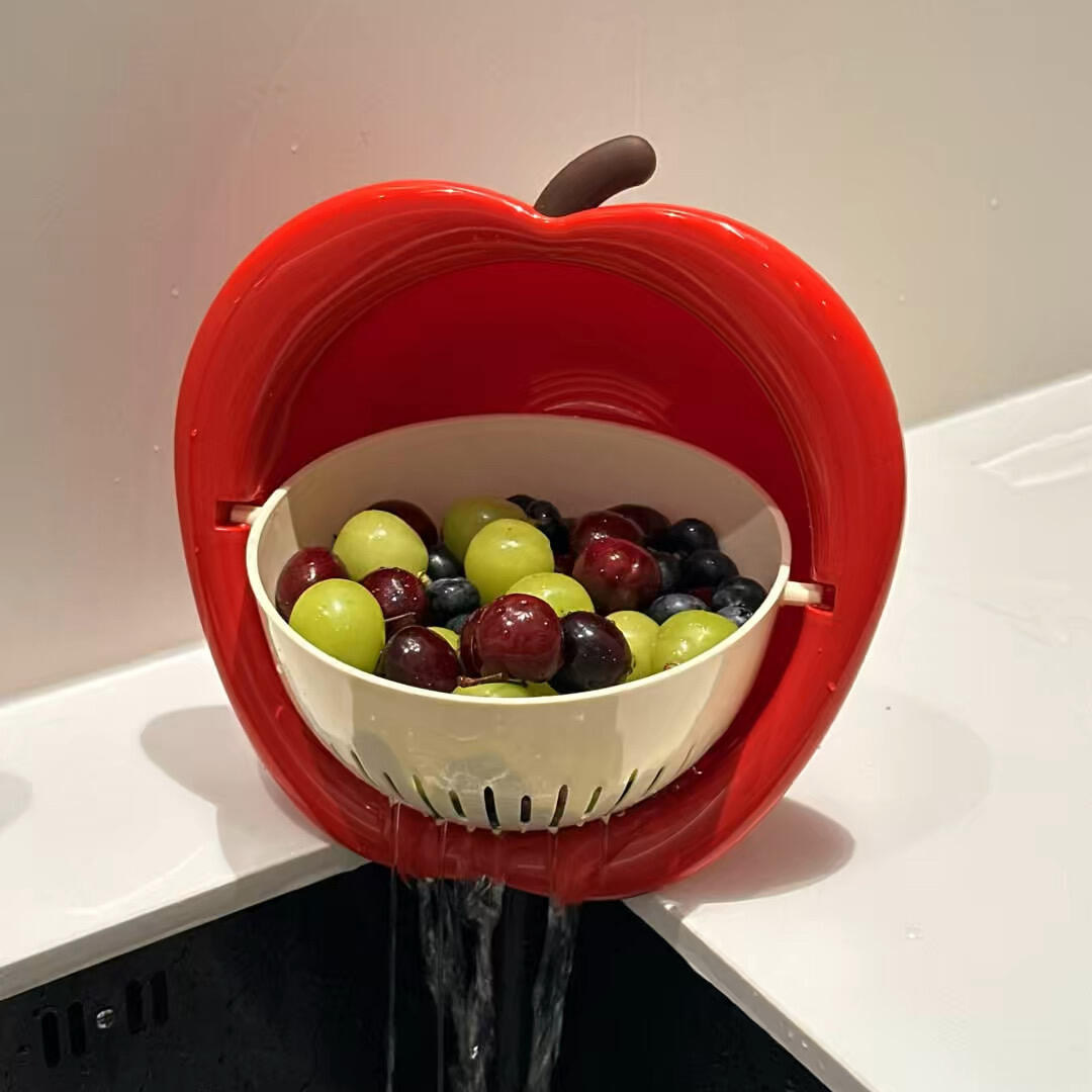 多巴胺苹果洗菜盆沥水篮厨房水槽高颜值家用果盘洗菜盆2026新款,餐饮具,果盆/果盘/果篮,淘宝优惠券,粉丝福利购,淘宝优惠卷