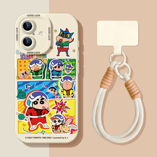 适用苹果17promax手机壳iphone17系列13新款 12带挂绳11软xr外壳 16蜡笔小新15高级感小众14全包plus卡通ip女款