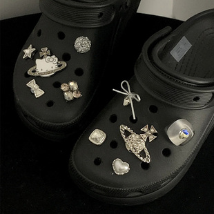 微松鞋扣适用卡骆驰云朵crocs洞洞鞋配饰kitty鞋花整套可拆卸装饰