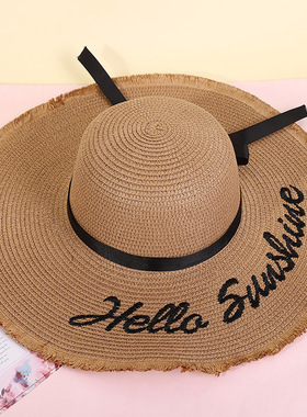 western cowboy wide brim hat 现货欧美时尚宽檐遮阳帽户外度假