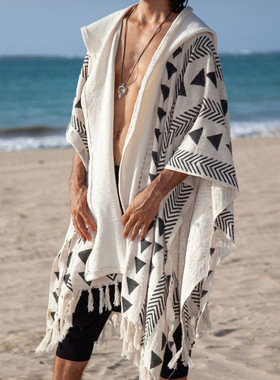 fashion men clothes male vintage streetwear欧美新款沙滩