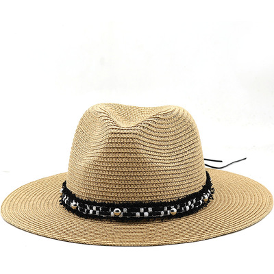 时尚草帽jazz cowboy hats wide brim men hat panama women