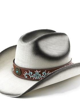时尚宽檐帽Jazz Hats CowboyWide Brim Men Hat Panama Women