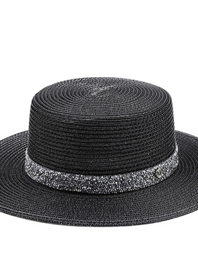 防晒时尚草帽Wide Brim Men Hat Panama Cowboy Hats Women