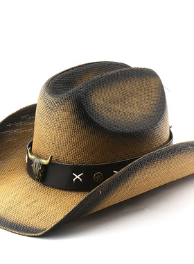 时尚宽檐帽jazz hats cowboywide brim men hat panama women