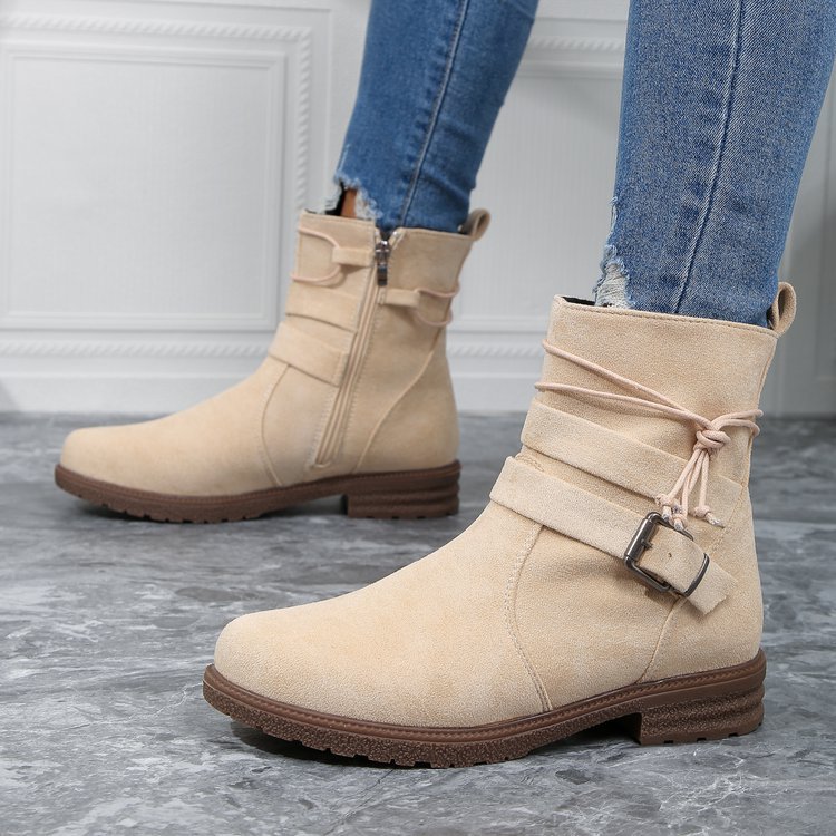 Western Cowboy Boots for Women外贸大码短靴女2025年秋冬季新款