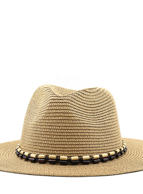 草帽western cowboy hat 春夏新品男女士夏季遮阳草帽翻晒