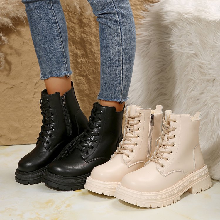 Western Cowboy Boots for Women跨境大码马丁靴女秋冬季新款