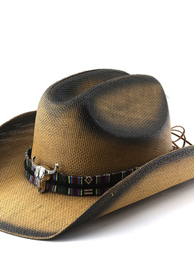 时尚宽檐帽Jazz Hats CowboyWide Brim Men Hat Panama Women