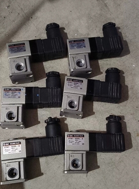 议价SMC真空电磁阀VT301-025DL-B，黑色外观，成色几