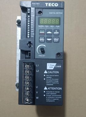 议价东元变频器0.4kw，型号S310-2P5-H1DC，220