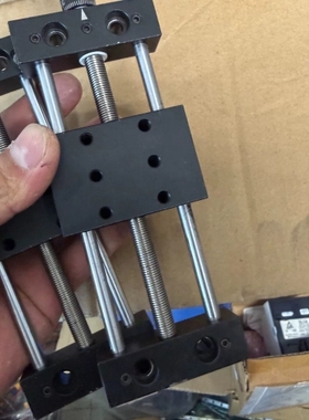 议价黑色手拧小滑台，120mm 行程