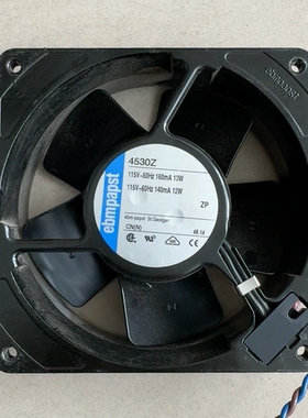 议价EBMPAPST工业风扇4530Z，115V电压，13W