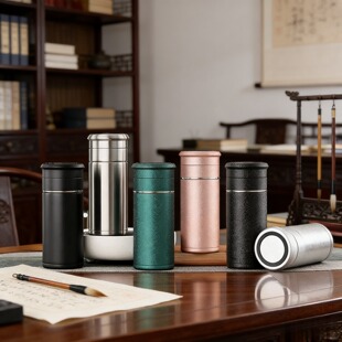 繁简茶水分离杯保温杯男士316不锈钢水杯便携式茶杯旅行泡茶杯子