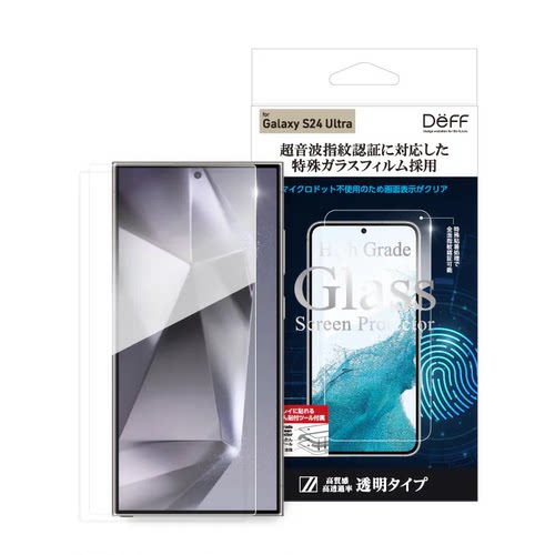 支援指纹辨识解锁全透明钢化膜